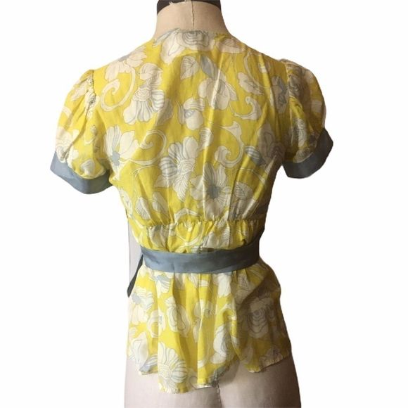 Anthropologie By Odille Lambeth Palace Wrap Blouse - Picture 6 of 10